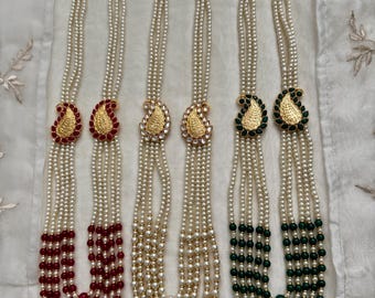 Kundan Paisley Mala Haar: Indiska brudgummens bröllopshalsband