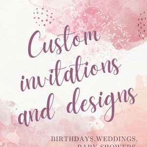 Invito personalizzato, Design digitale, Qualsiasi invito tu voglia, Invito di compleanno, Invito di nozze, Invito di design digitale personalizzato
