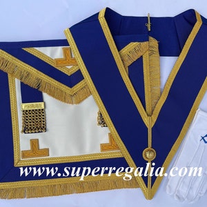 Masonic Craft Provincial Schürze und Kragen Set mit Handschuhen