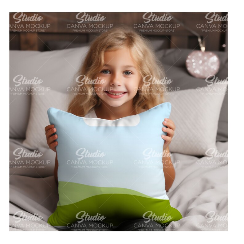 Pillow Cover Drag&Drop Mockup Bundle, 10 Mockup, Pillow Mockup for Canva, Canva Mockup, Digital Mockup, Home Decor Mockup, cushion mockup image 2