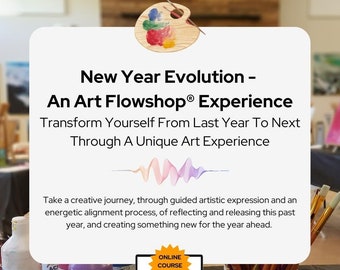 E Course Painting Art Class: Guided Artistic Expression and Energy Alignment Online Workshop