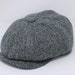 Genuine Harris Tweed Newsboy Cap – Dark Green Modern Peaky Blinders Style (8 Piece) - View #2