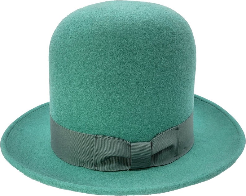Grosgrain Ribbon Tall Bowler Hat Blower Hat Removable Etsy