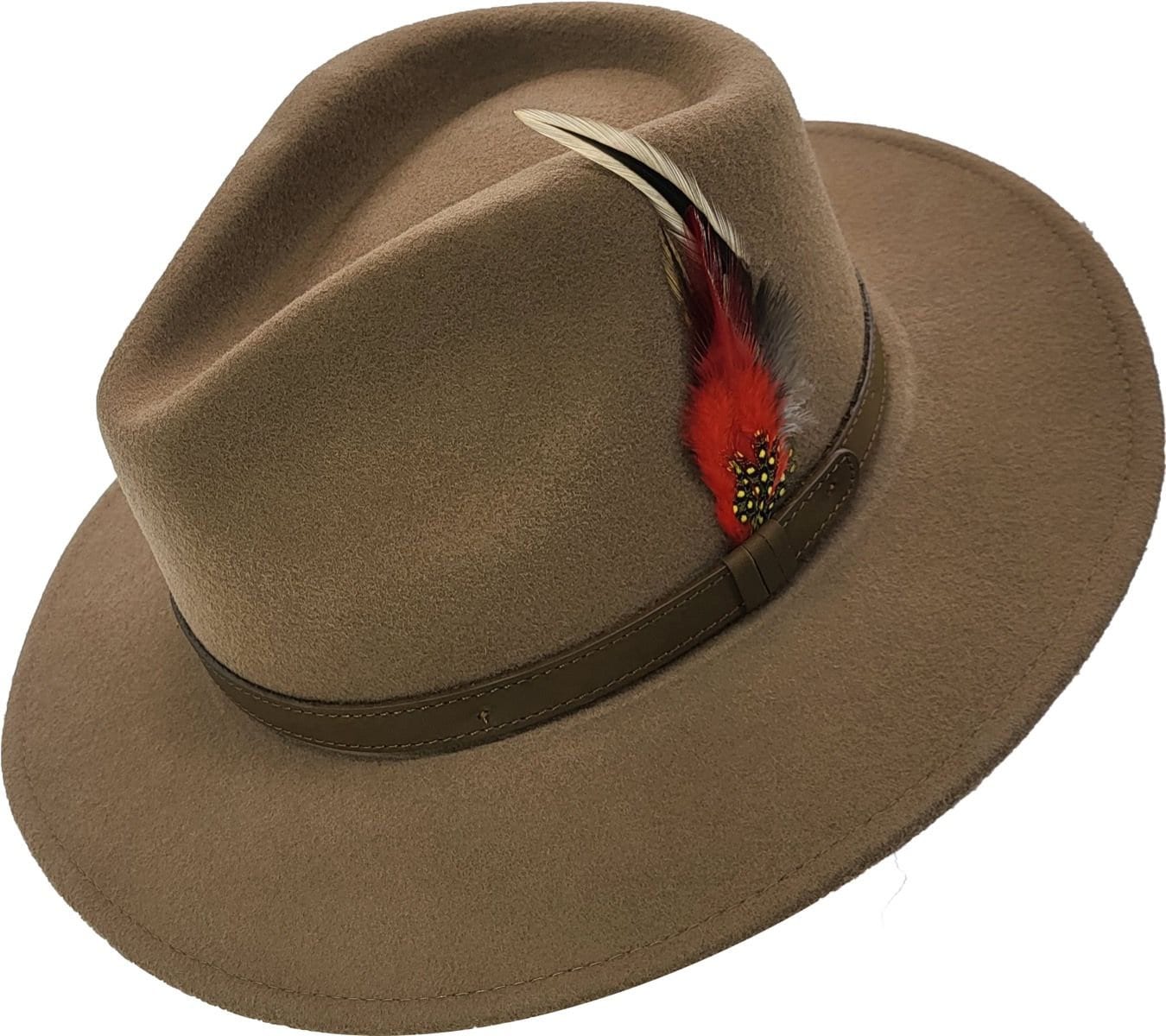 FEDORA HAT Wool Felt Fedora Cowboy Hat Crushable Fedora Hat Etsy