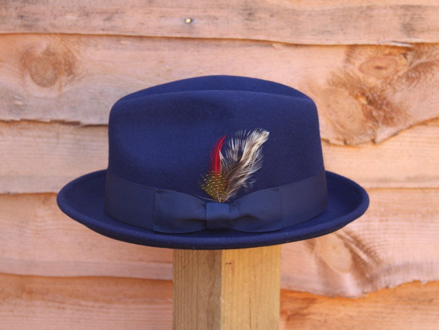 Trilby Hat Premium C Crown Trilby Hat for Men Unisex Short Etsy
