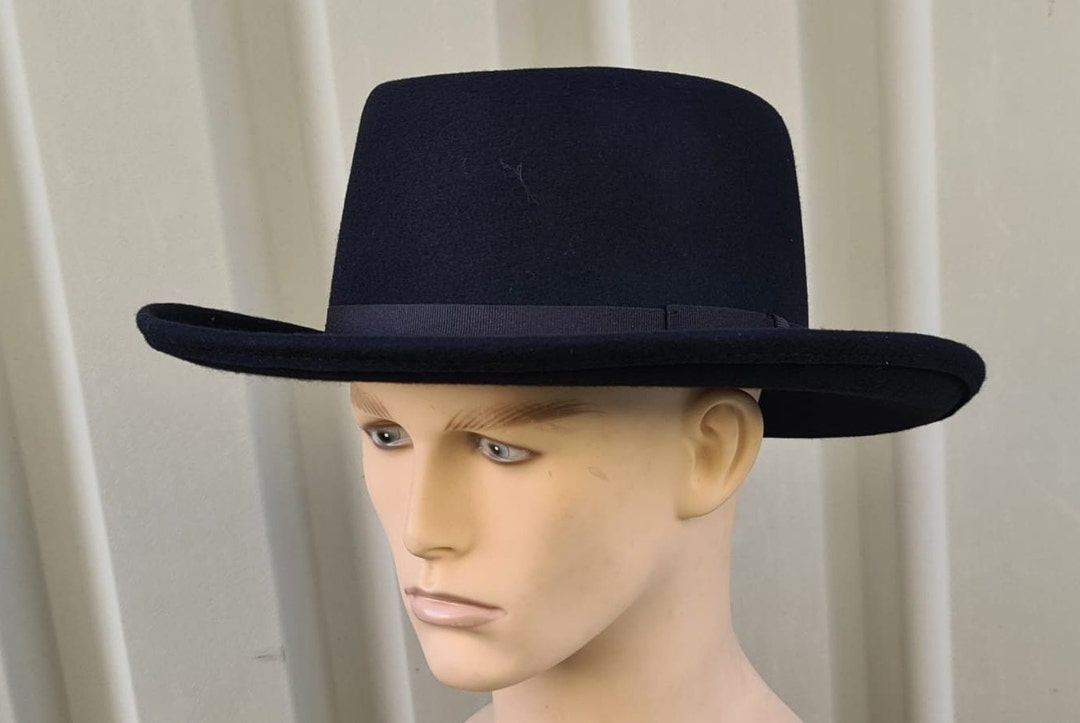 GAMBLER HAT Hanmade Gambler Cowboy Hat Black.crafted From Water ...