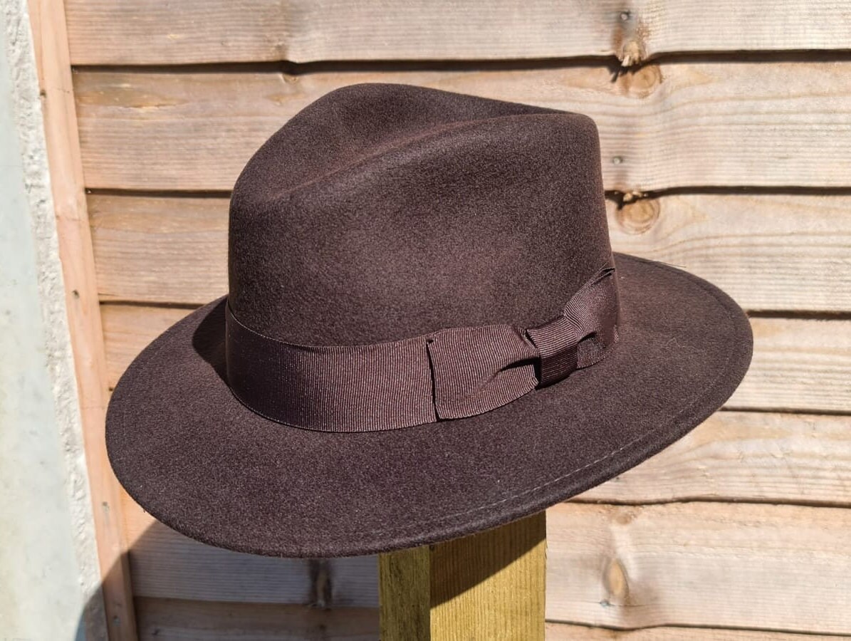 Indiana Jones Style Fedora Foldable Fedora Hat for Men and Women