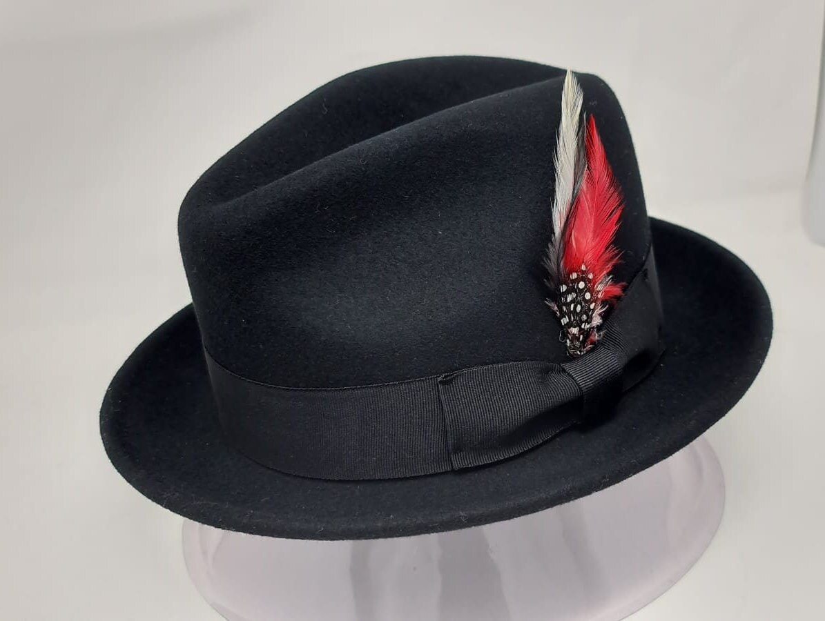Trilby Hat Premium C Crown Trilby Hat for Men Unisex Short Etsy