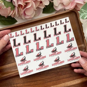 Custom Team Logo Temporary Tattoos | Personalized Mascot Tattoos | Custom Team Name Tattoos | School Spirit Tattoos | Homecoming Tattoos