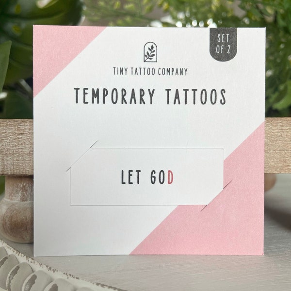 Let Go Let God Tattoo Etsy