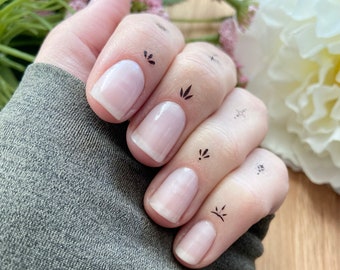 Ornamental Finger Temporary Tattoos | Set of 30 | Finger Tattoo | Henna Tattoo | Minimalist Tattoo | Micro Tattoo | Tiny Tattoo Design