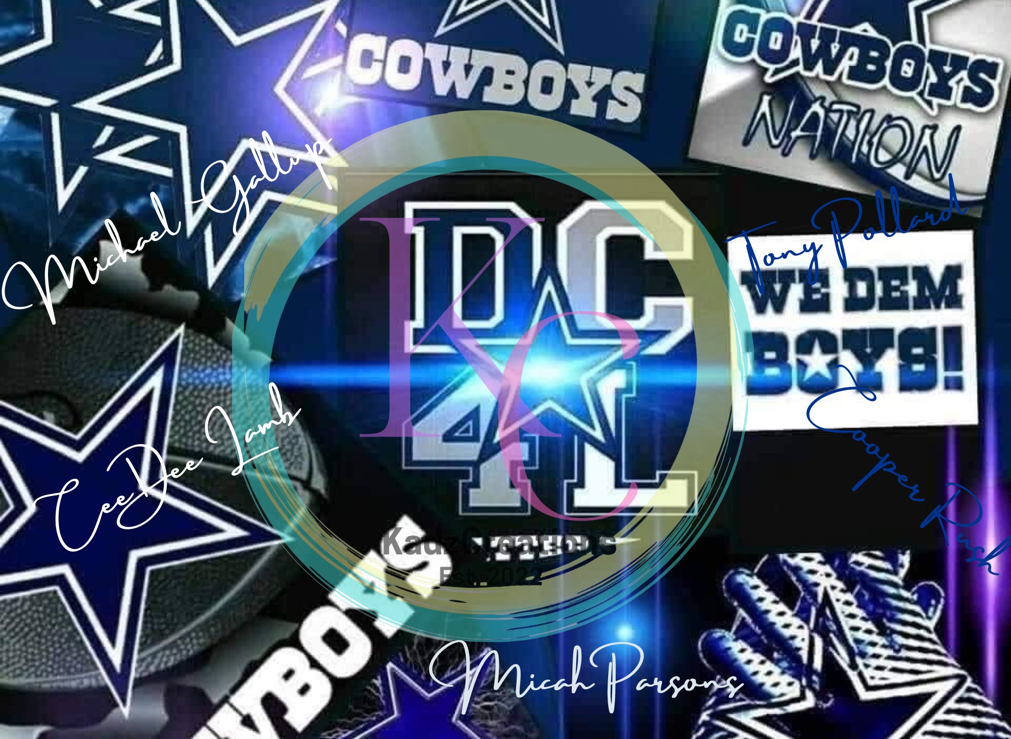 Dallas Cowboys Custom Tumbler Wrap Etsy