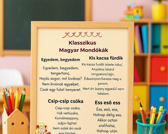 100 Hungarian Poems and Rhymes for Kids - Bilingual Learning (Digital Download) - Magyar Versek