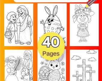 Easter Colouring Pages for Kids | 40 Printable Activity Sheets (PDF Download)