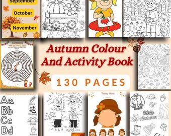 Autumn Activity Book for Kids: Montessori Learning Games (PDF Download)