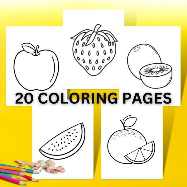 Coloring Pages for Vegetables Printables Etsy