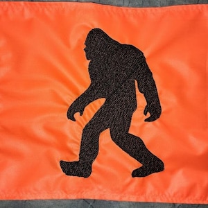 10"x15" Bigfoot Safety Flag for UTV ATV JEEP Recumbent Trike Golf Cart Scooter Bicycle made to fit all whips and poles