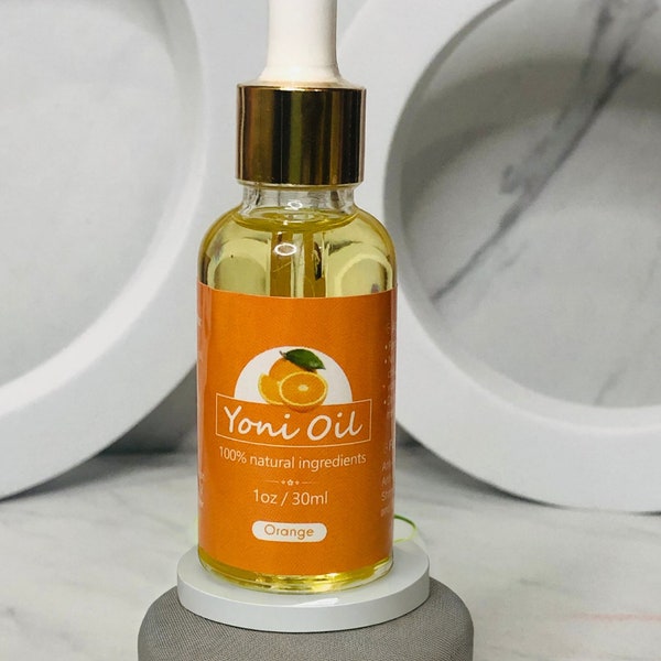 Orange Yoni Oil | All Natural Fruit Oils for pH balance, Odor Protection, Smooth Skin, Even Skin Tones and Combats Aging Skin