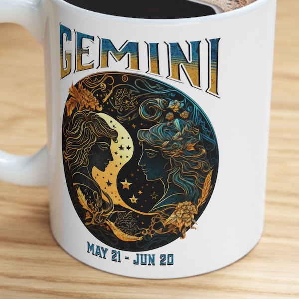 Zodiac Horoscope Mug, Gemini Zodiac Mug, Gemini Astrology Gift, Astrology Mug, Zodiac Birthday Gift, Gift For Gemini, Gemini Birthday Gift