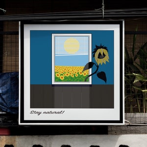 Sunflowers Poster, Motivational Poster, Digital, Download, Downloadable Prints, Printable Poster, Digital print, Wall Art
