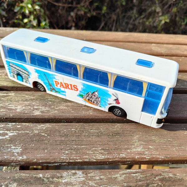 Vintage 1/50 scale Majorette Paris coach series 3045 Autocar 1989