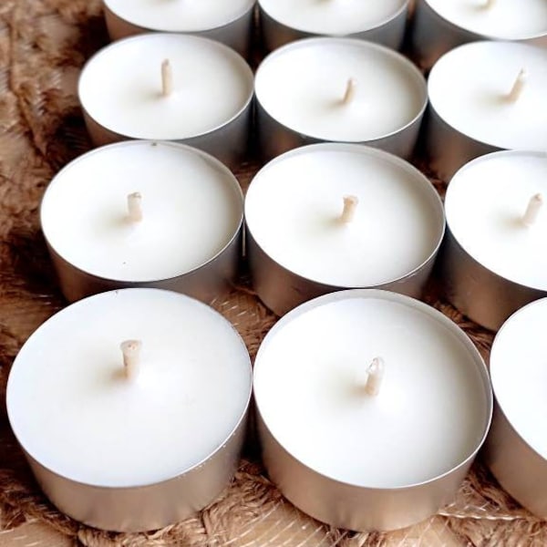 Tealight candle in rapeseed wax for perfume burner, tea light holder...