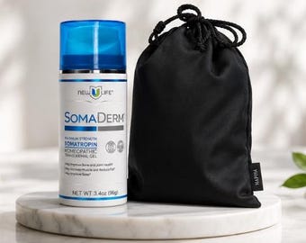 USPS Priority Shipping - HAPVIA Black Drawstring Pouch, New 2027 Soma-Derm 96g / 3.4oz with QR Code - jpusscorp - Volume Discount Available