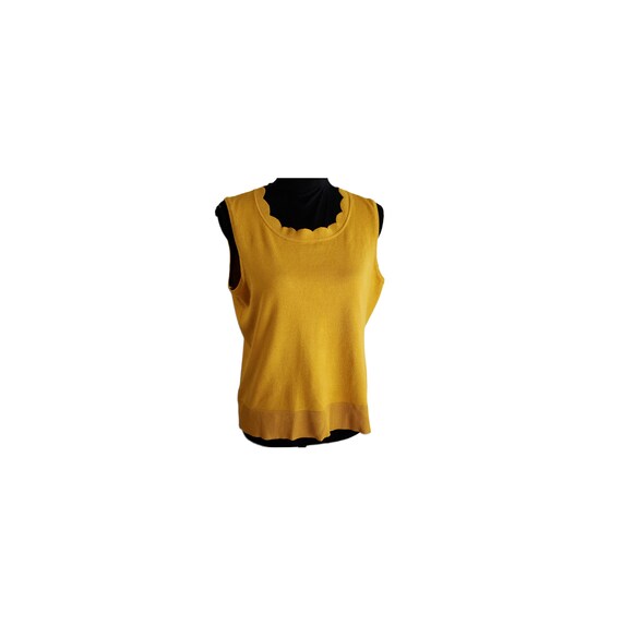 Cable & Gage Sleeveless Sweater Ves