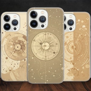 Astrologie Celestial Star Map Handyhülle für iPhone 15 Pro 14 Plus 13 Pro Max 12 11 SE 2022, passend für Samsung S23 S20 FE S24 Google Pixel 6A 7A 8