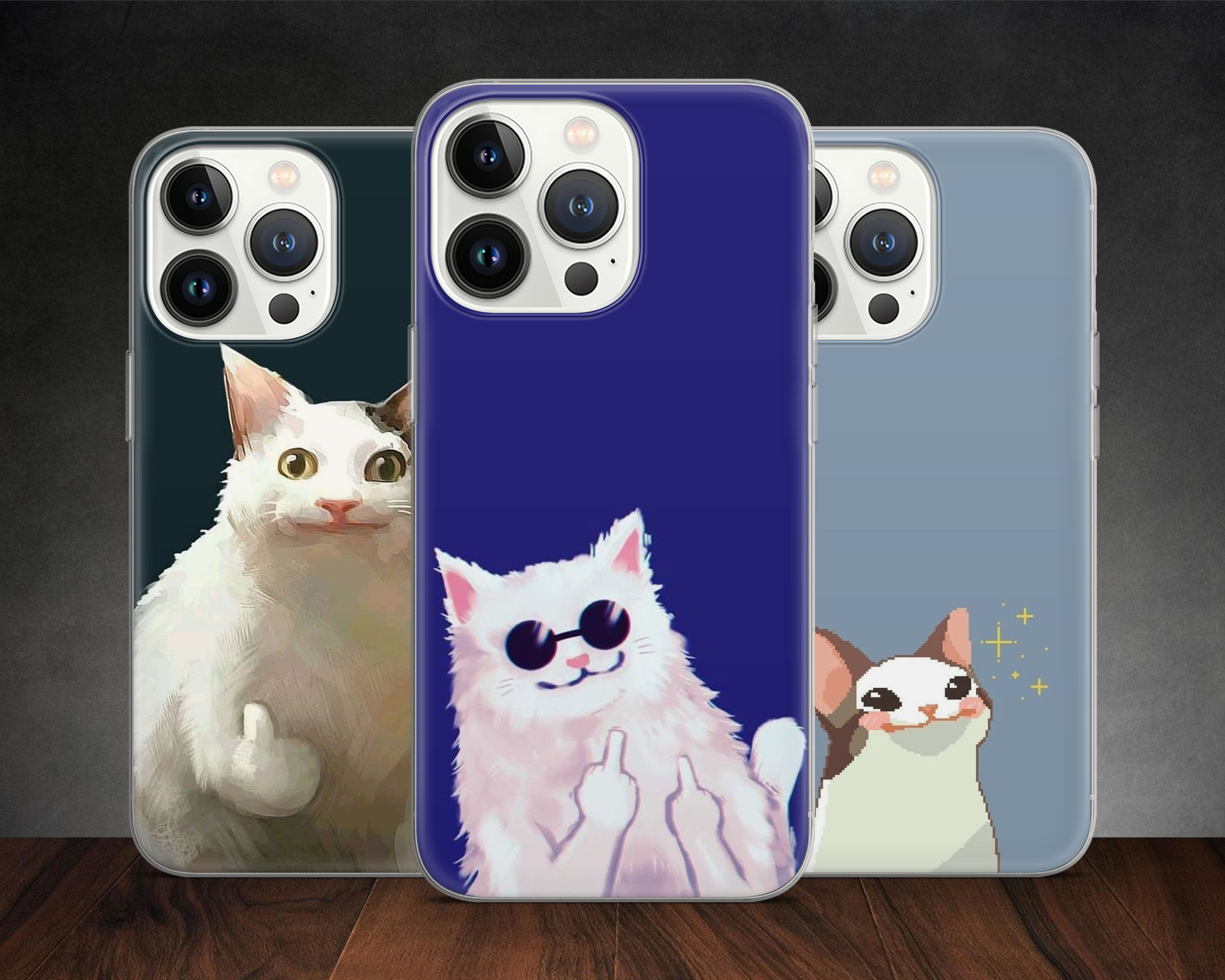 iPhone 12 Pro Max Big Floppa Meme Cat Case