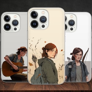 Custodia per telefono con tema videogioco The Last Series di Ellie Joel per iPhone 15, 14, 13 Pro Max, 12, 11 X, XS, 8, 7, compatibile con Samsung S20 FE, S21 Ultra, A12, Huawei P30.