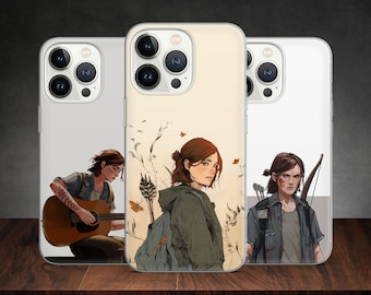 Ellie Joel The Last Series Video Game phone case for iPhone 15 14 13 Pro Max 12 11 X XS 8 7, fits Samsung S20 FE, S21 Ultra, A12, Huawei P30
