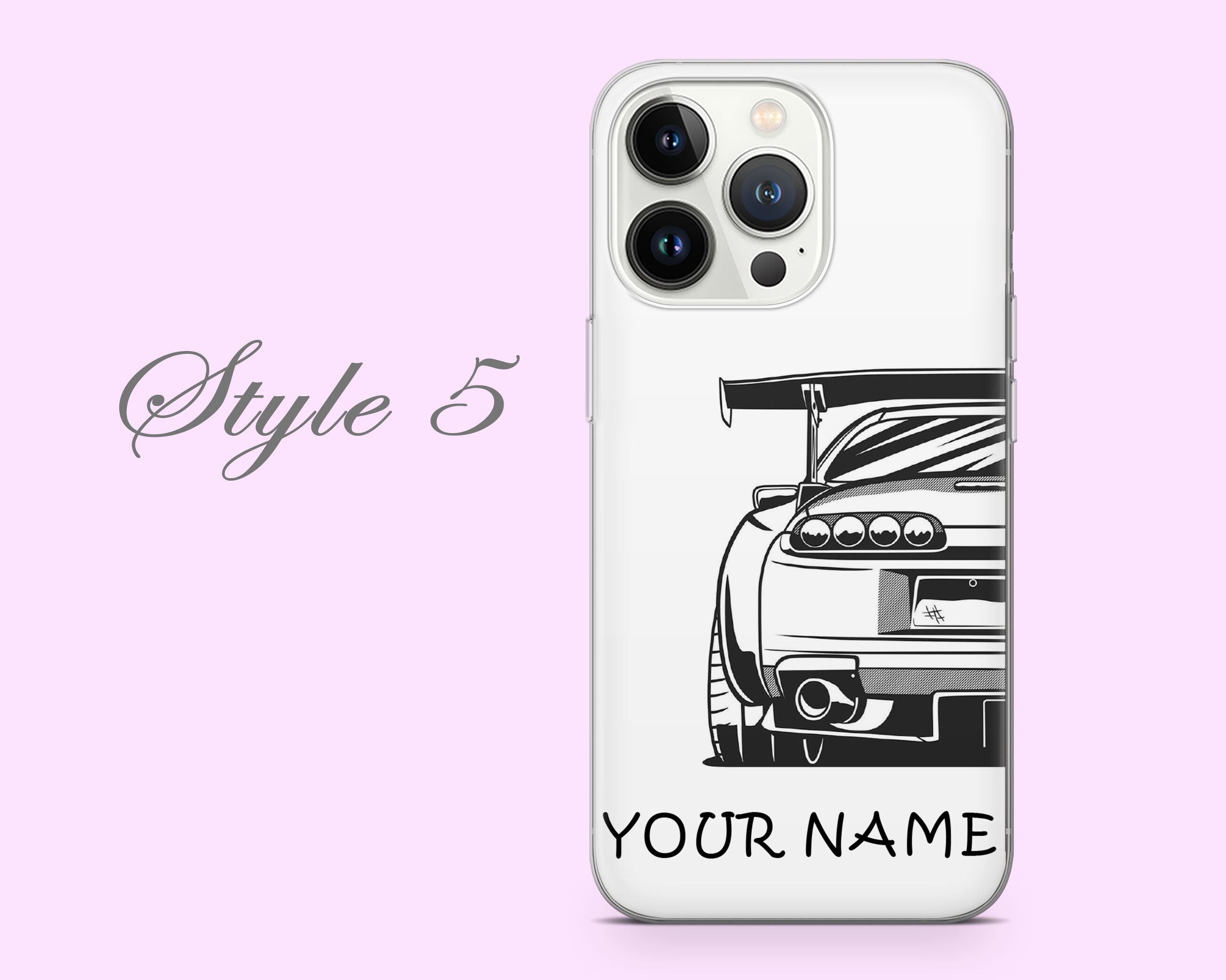 Personalized JDM Drift Old-school Car Phone Case for iPhone 15 14 13 ...