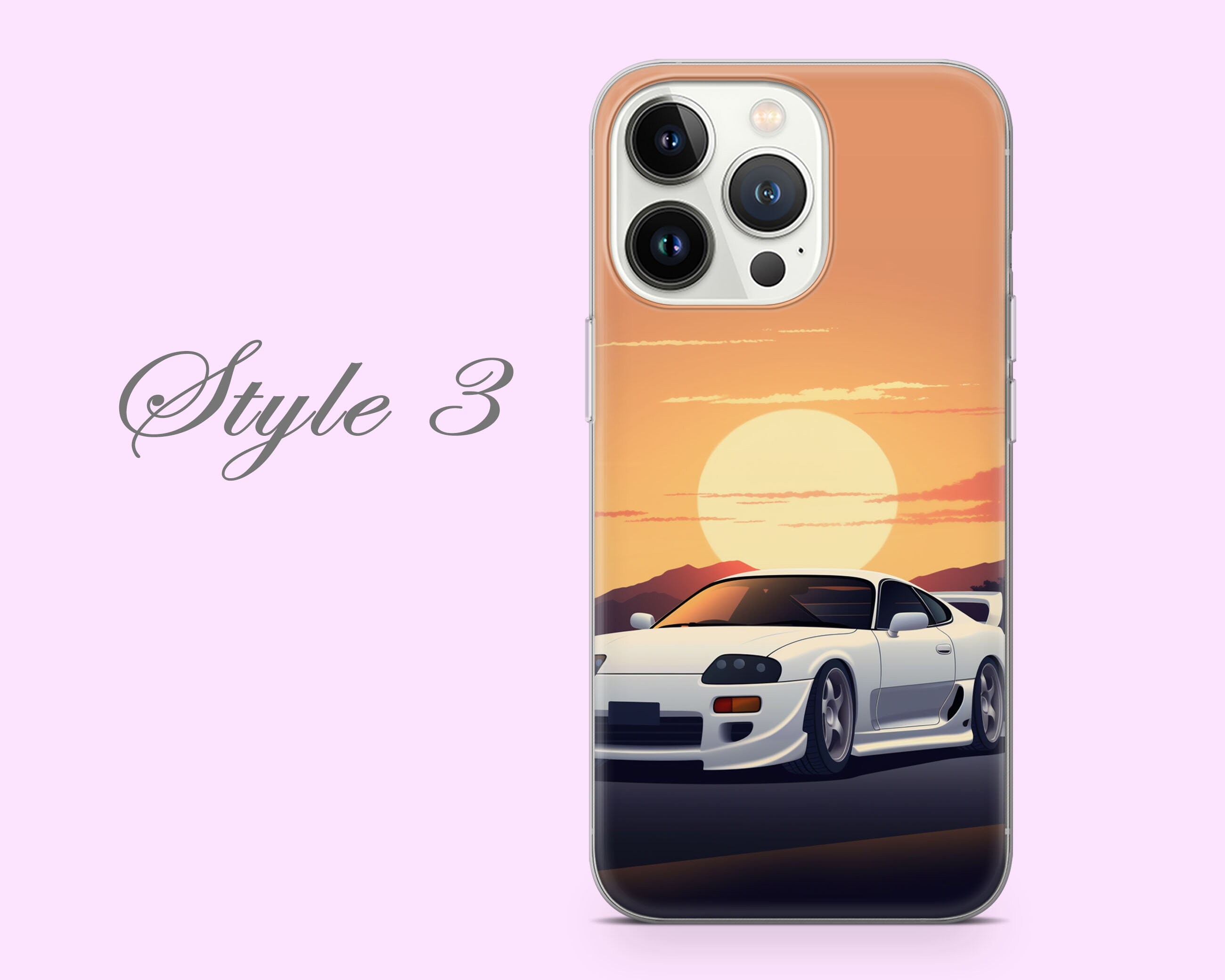 Lo-fi Japanese Supra JDM Classic Sports Car Phone Case for iPhone 14 13 ...
