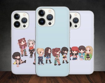 Blink K-pop Girls Jennie Lisa Rose Jisoo Fan Art phone case for iPhone 14 13 Pro Max 12 11 X XS Xr 8, fits Samsung S20 FE, S21 Ultra, Huawei