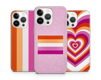 LGBTQ+ Lesbian Love Pride phone case for iPhone 14 13 Pro Max 12 11 X XS 8 7, fits Samsung S20 FE, S21 Ultra, A12, Huawei P30 Pro