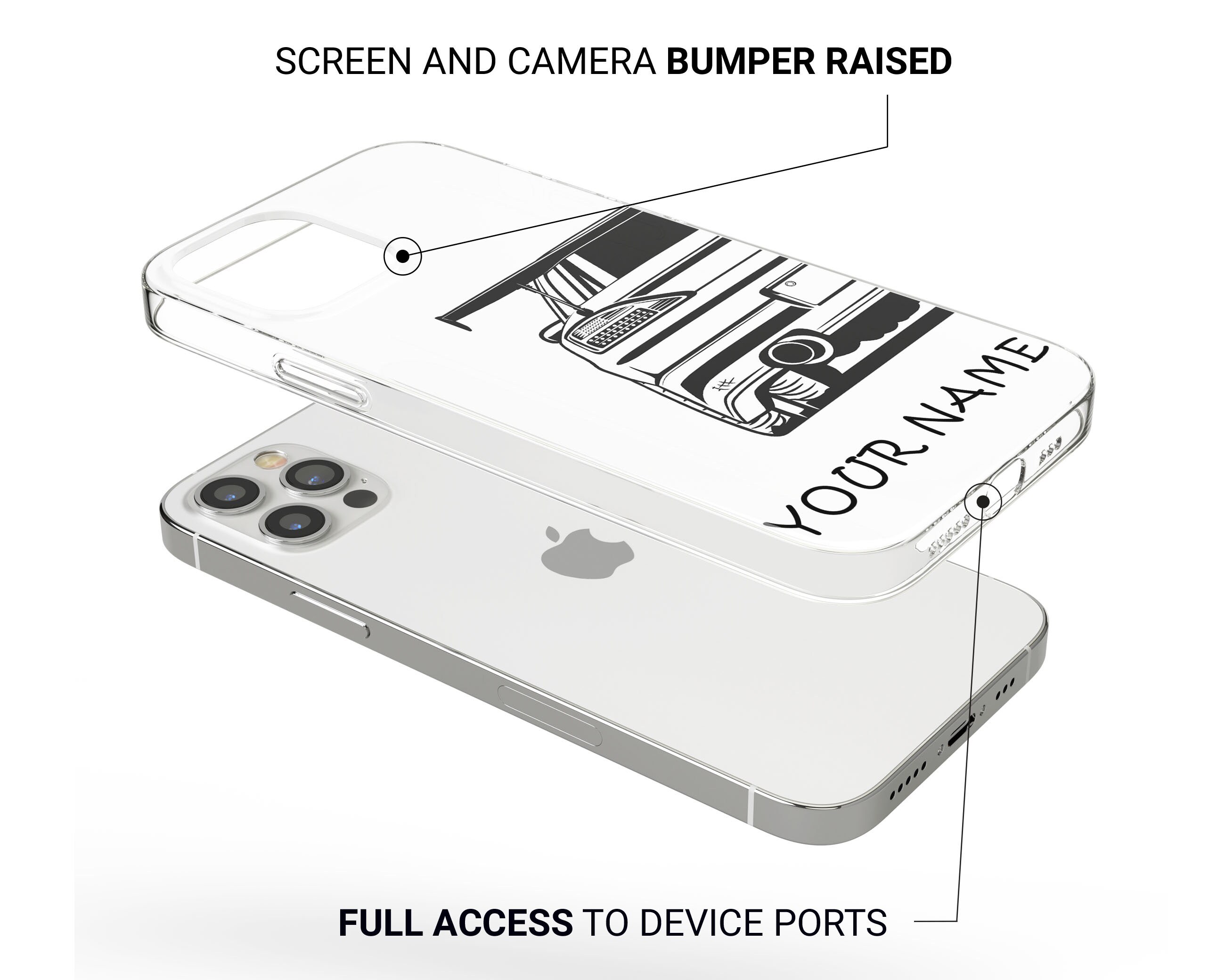 Personalized JDM Drift Old-school Car Phone Case for iPhone 15 14 13 ...