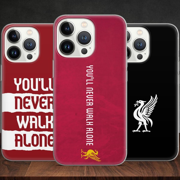The Reds FC YNWA Fan Football England Premier league phone case for iPhone 14 13 Pro Max 12 11 X XS, fits Samsung S20 Fe, S21 Ultra, Huawei