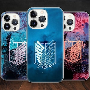 Titans Anime Eren Mikasa Armin Levi Attack Scout mobilskal till iPhone 15 14 13 Pro Max 12 11 X XS, passar Samsung S20 FE, S21 Ultra, Pixel 7A