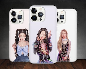 Blink K-pop Girls Jennie Lisa Rose Jisoo Fan Art Phone Case