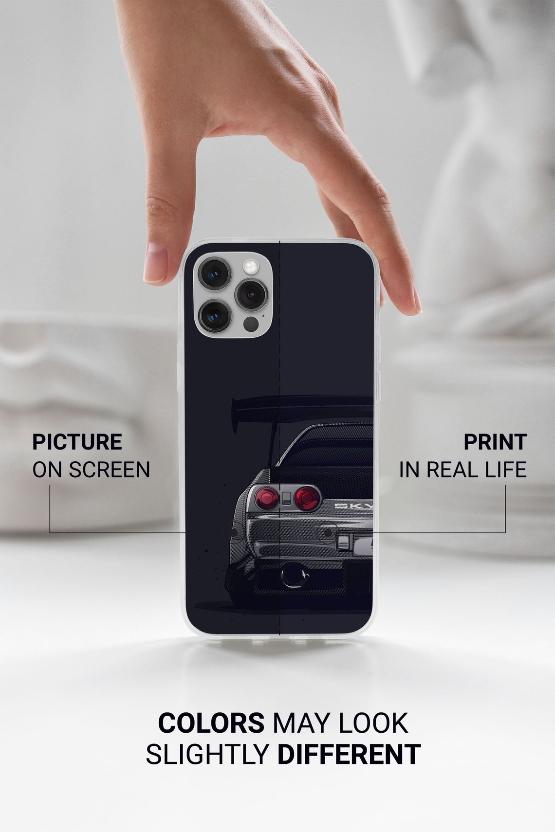 Japanese Skyline R34 JDM Classic Sports Car Phone Case for iPhone 14 13 ...