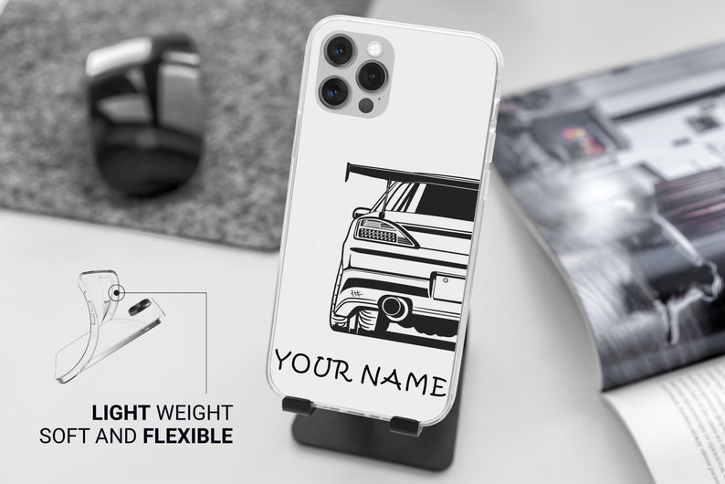 Personalized JDM Drift Old-school Car Phone Case for iPhone 15 14 13 ...