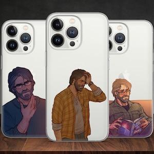 Joel The Last Series Game Transparent phone case for iPhone 14 13 Pro Max 12 11 X XS 8 7, fits Samsung S20 FE, S21 Ultra, A12, Huawei P30