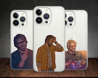 Joel The Last Series Game Transparent phone case for iPhone 14 13 Pro Max 12 11 X XS 8 7, fits Samsung S20 FE, S21 Ultra, A12, Huawei P30
