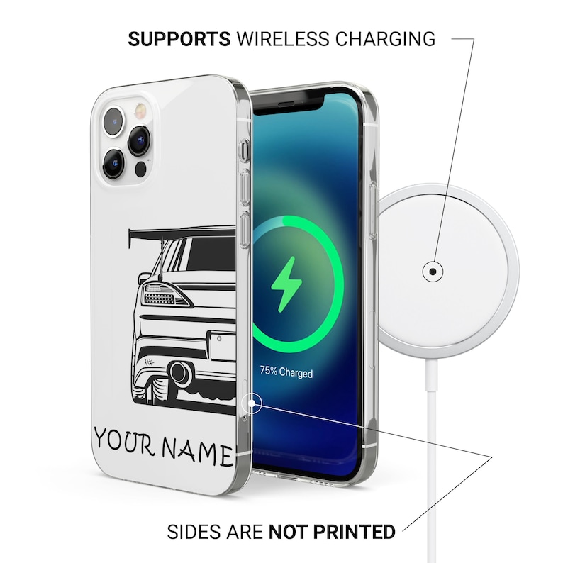 Personalized JDM Drift Old-school Car Phone Case for iPhone 15 14 13 ...