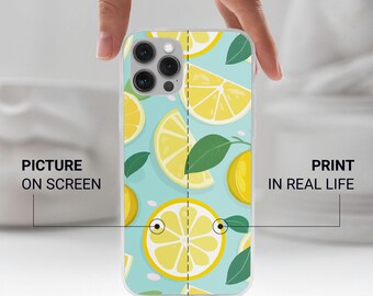 レモン柄 ネイチャースライス ジュースアート 携帯ケース iPhone 16 15