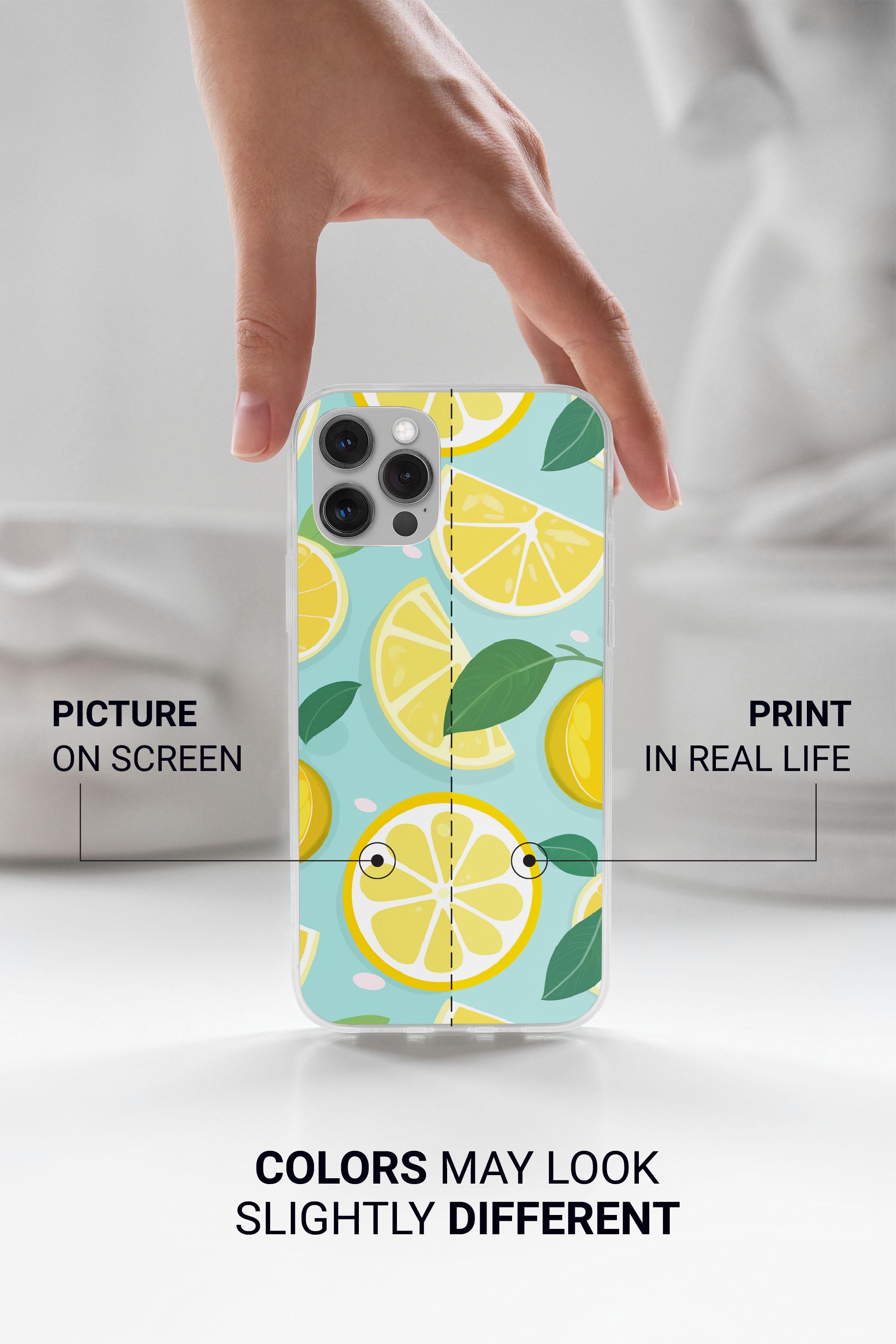 アップルレモン⭐︎ レモン柄 ネイチャースライス ジュースアート 携帯ケース iPhone