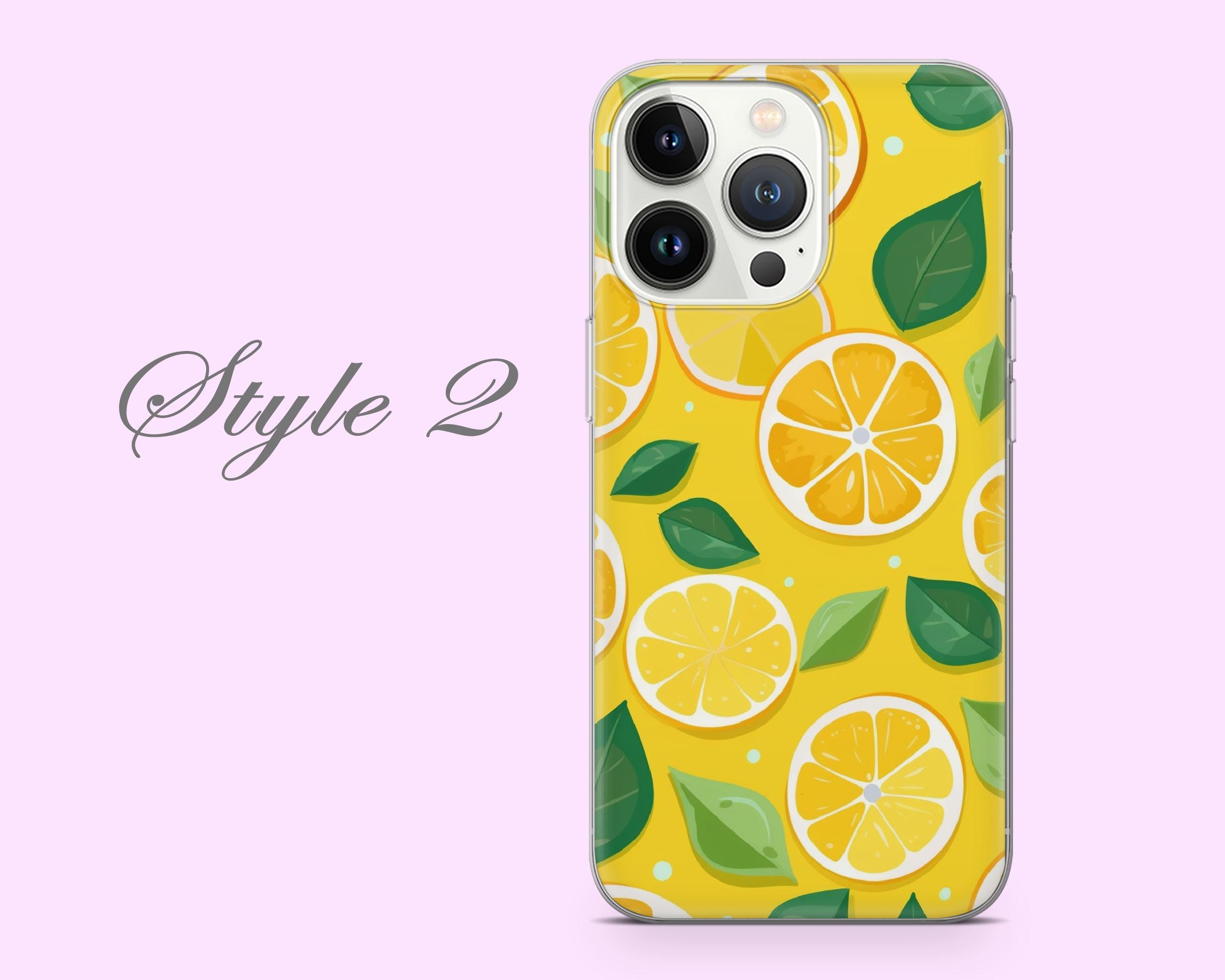 アップルレモン⭐︎ レモン柄 ネイチャースライス ジュースアート 携帯ケース iPhone