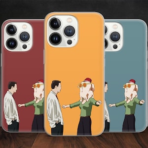 Friends Monica Chandler Phone Case for iPhone 16 15 Pro 14 Plus 13 Pro Max 12 11 SE 2022, fit Samsung S23 S22 FE S24 S25 Google Pixel 7A 8 9