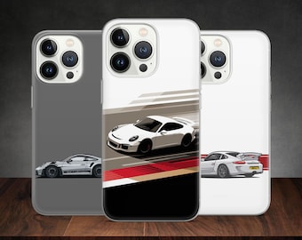 German Sports Car GT3 Turbo Fast Carrera GTS phone case for iPhone 15 14 13 Pro Max 12 11 X XS 8 7, fits Samsung S20 Fe, S21 Ultra, Pixel 7A